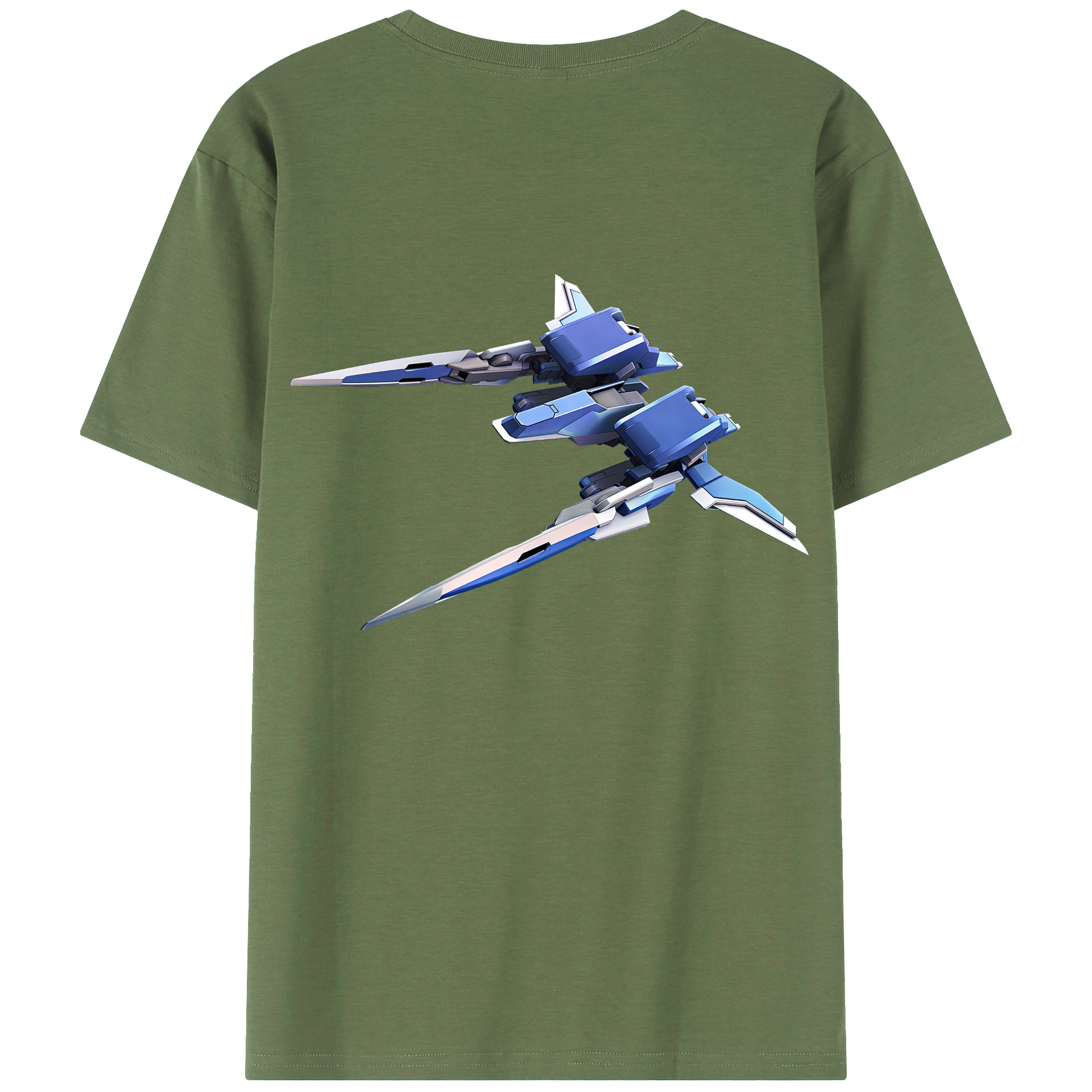 （画像用） 機動戦士ガンダム Mobile Suit Gundam 綿100％ メンズ半袖Tシャツ（バックプリント） 通気性